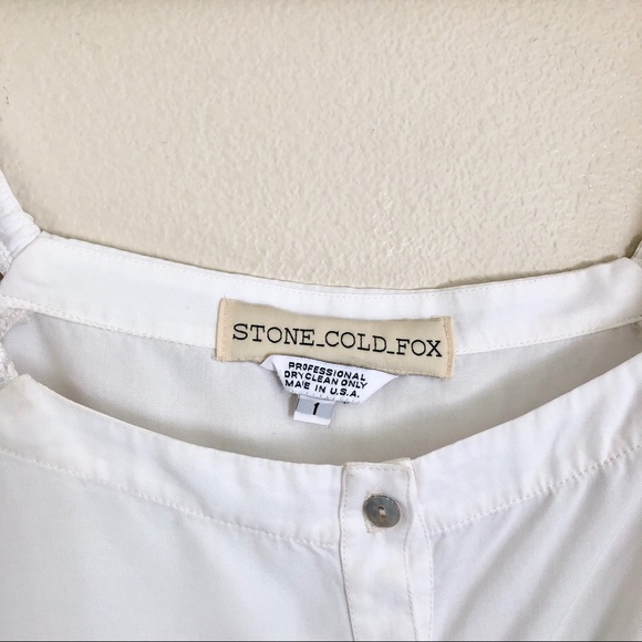 STONE COLD FOX San Jose Lace Off Shoulder Top in Ivory White - Picture 9 of 12